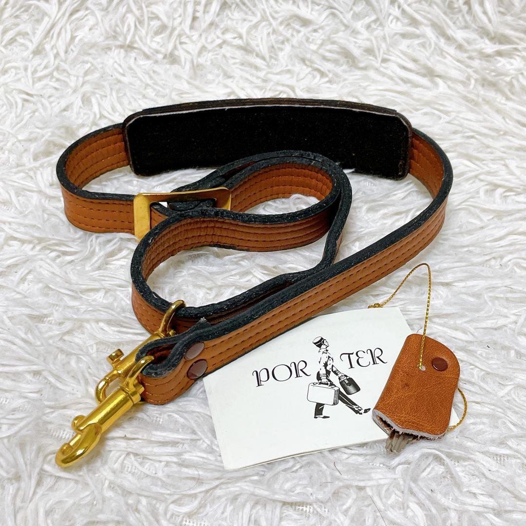 PORTER BARON 2way ボストンバッグ 本革 鍵付き ブラウン