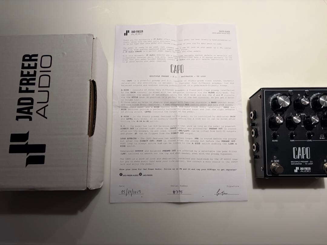 CAPO / JAD FREER / ベースプリアンプ DI