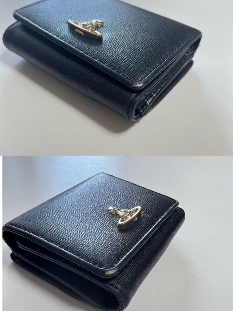 Vivienne Westwood 三つ折り財布 ブラック オーブ