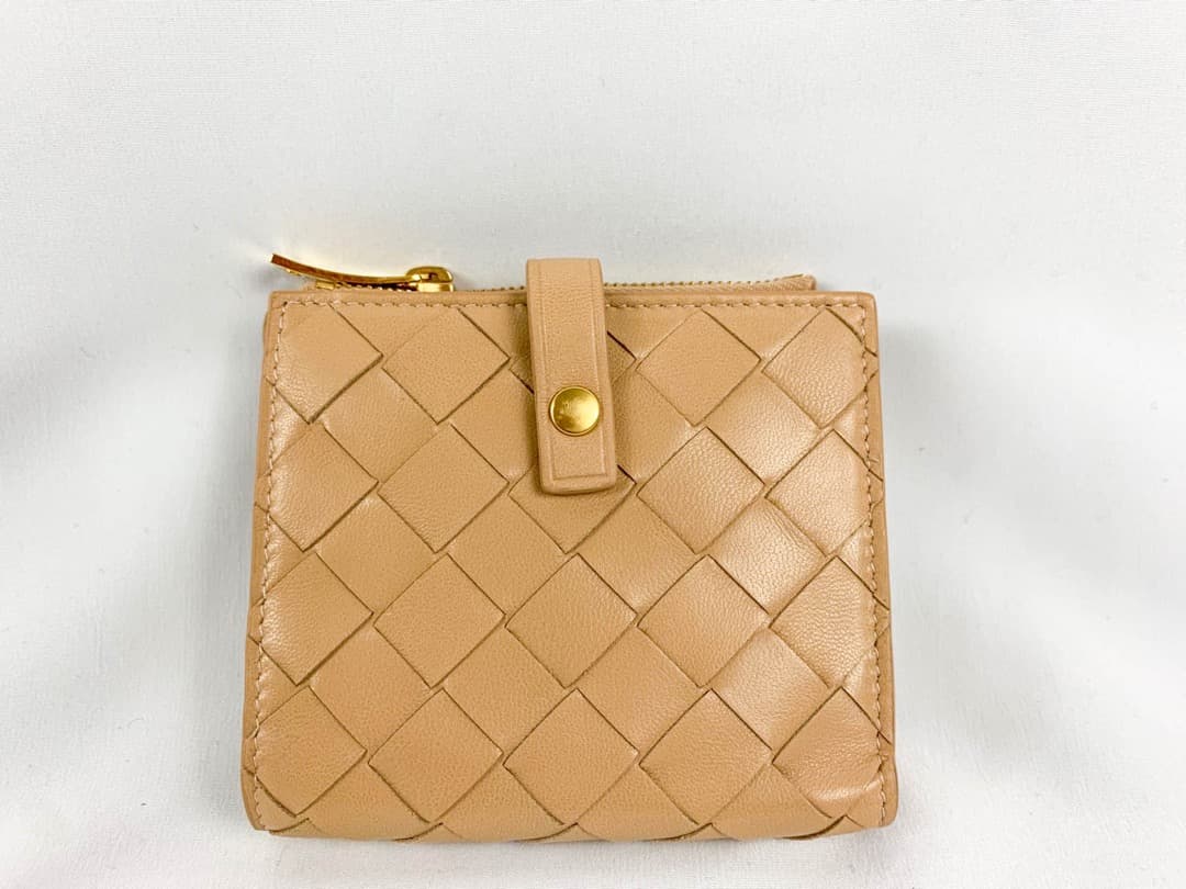 【新品】BOTTEGA VENETA　スモール 二つ折りファスナーウォレット