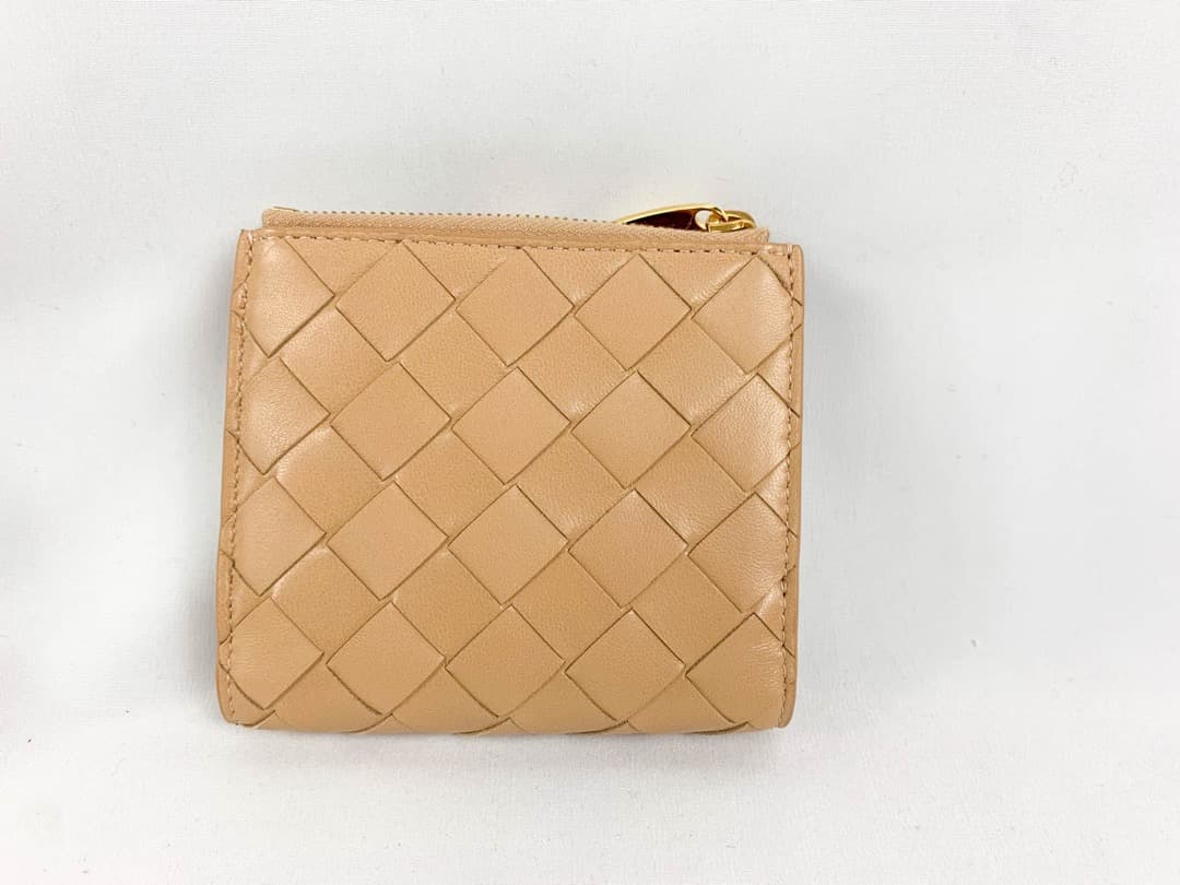 【新品】BOTTEGA VENETA　スモール 二つ折りファスナーウォレット