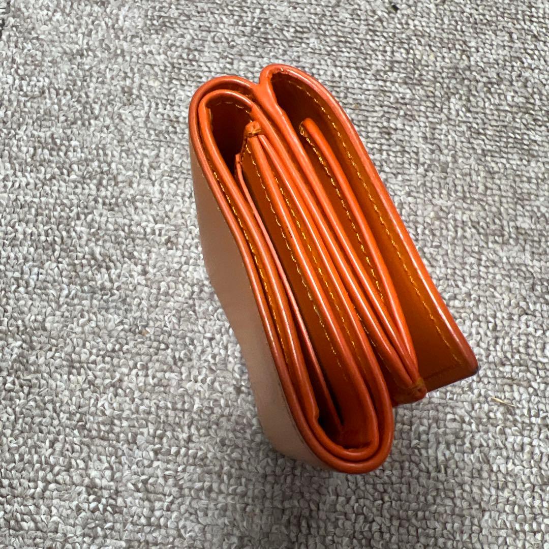 LOEWE 三つ折財布 オレンジ