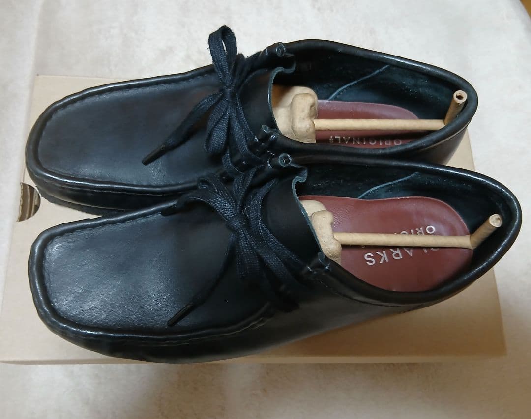 ブラックレザーモカシン 9.5 US