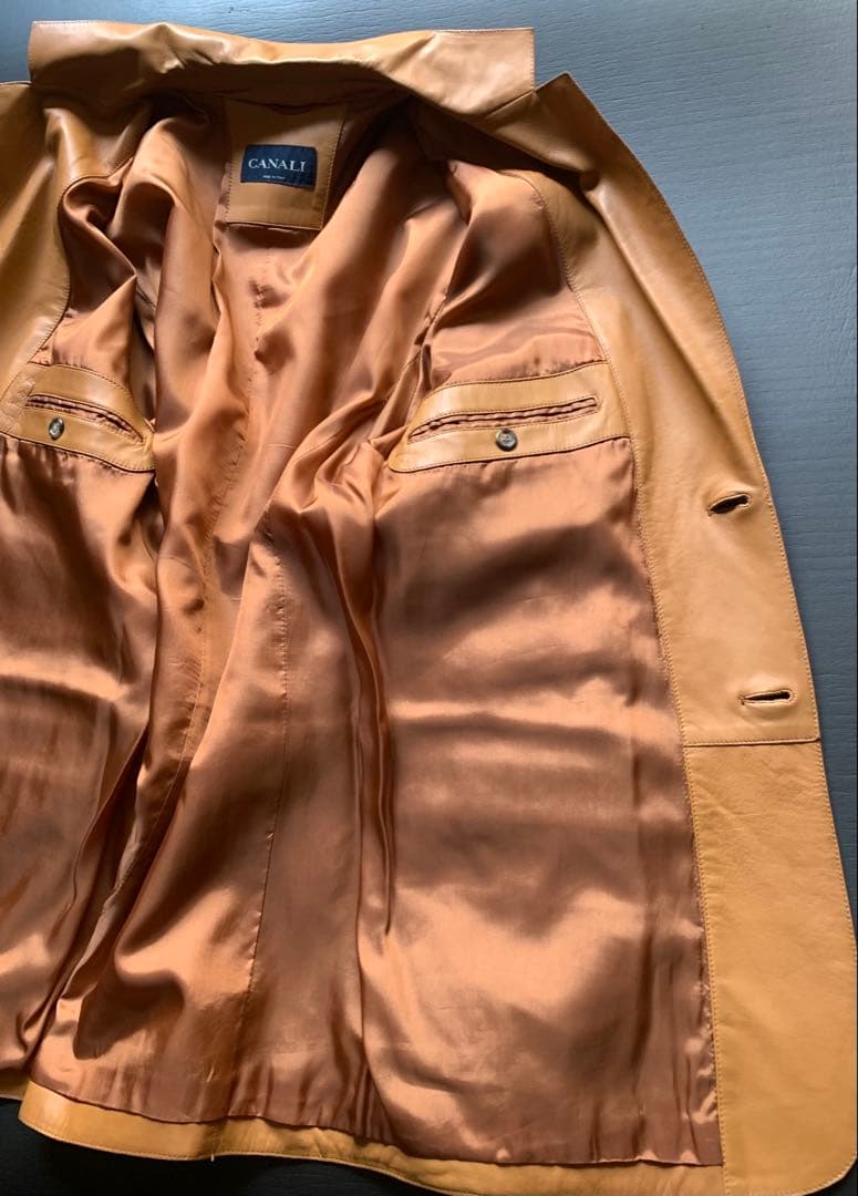新生CANALI！　かな〜り素敵な春のラムレザー カスタム品　¥25万程