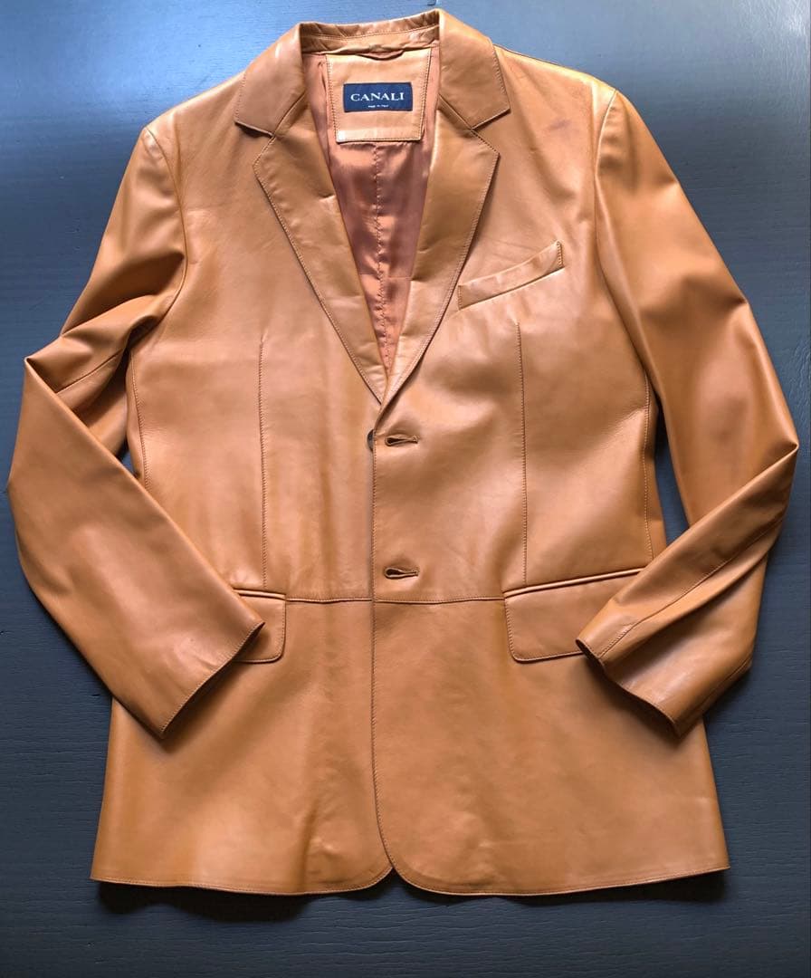 新生CANALI！　かな〜り素敵な春のラムレザー カスタム品　¥25万程