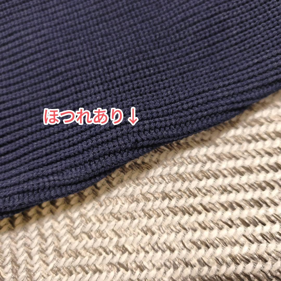 25AW・サイズ36　CADUNE　シャツ付き金釦カーデ　ネイビー　カーディガン