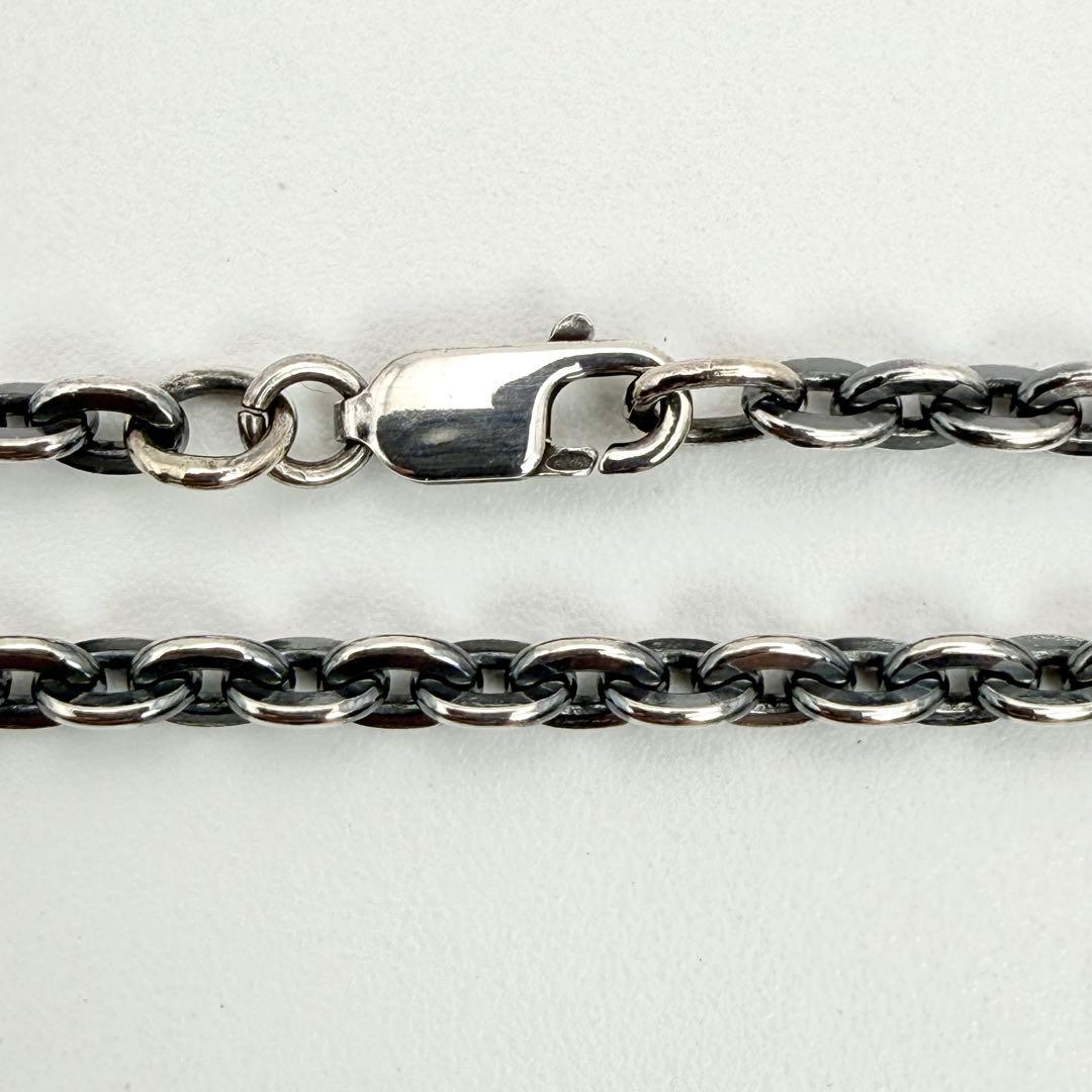 ●【美品】SILVER925 アズキチェーン 3.8mm幅 45cm