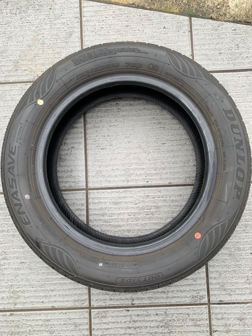【低走行870km】ダンロップサマータイヤエナセーブ14インチ４本セット送料込