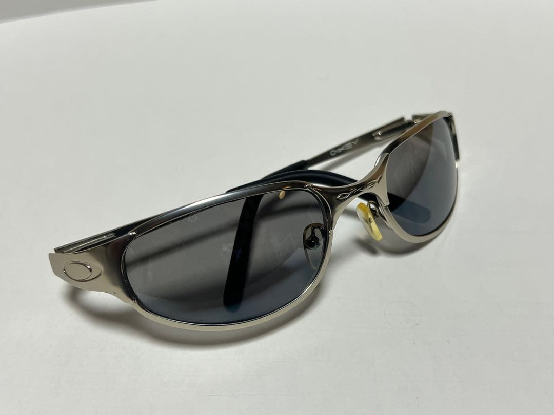 90s Oakley スポーツサングラス シルバー ヴィンテージ
