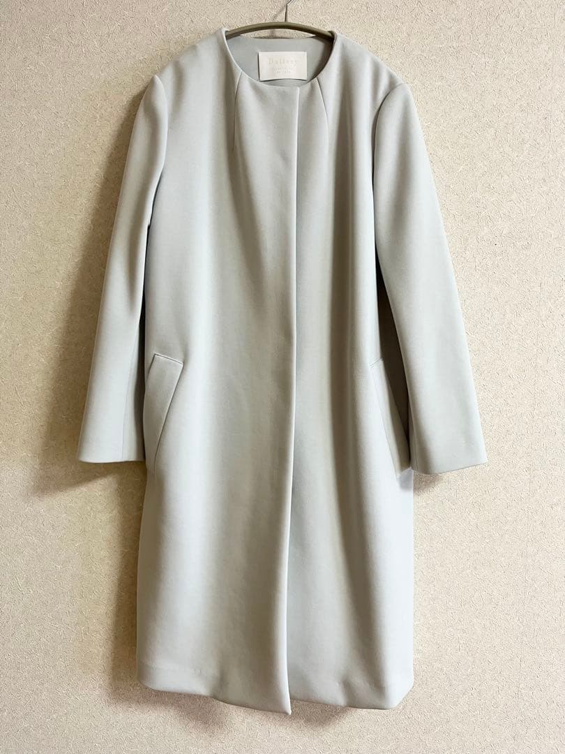 ボールジィ　ノーカラーロングコート　春　36