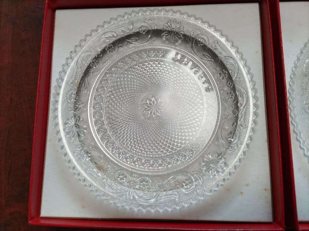 Baccaratガラス小皿 2枚セット(Φ12cm)