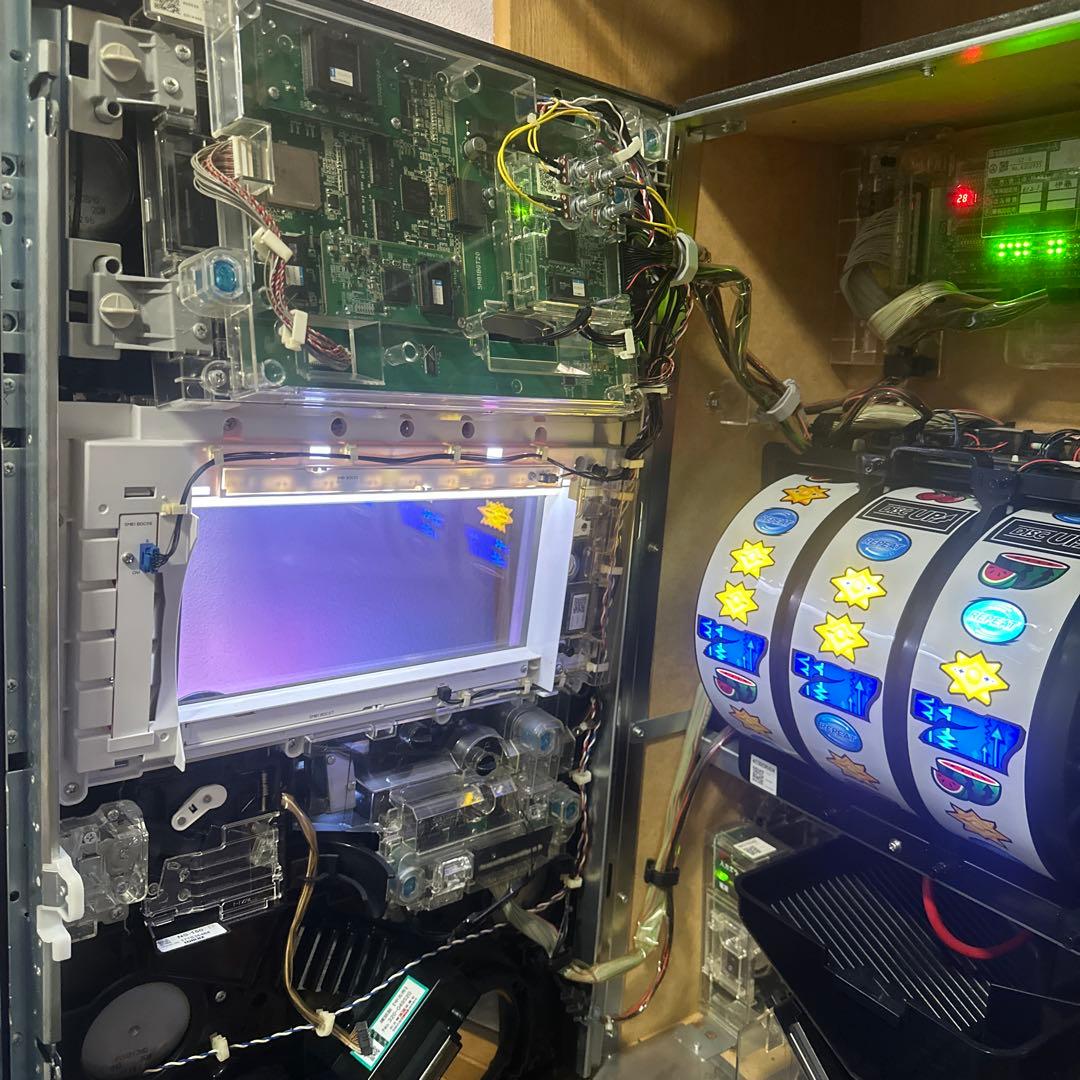 う*ー様 パチスロ 5号機ディスクアップ　青パネル　実機