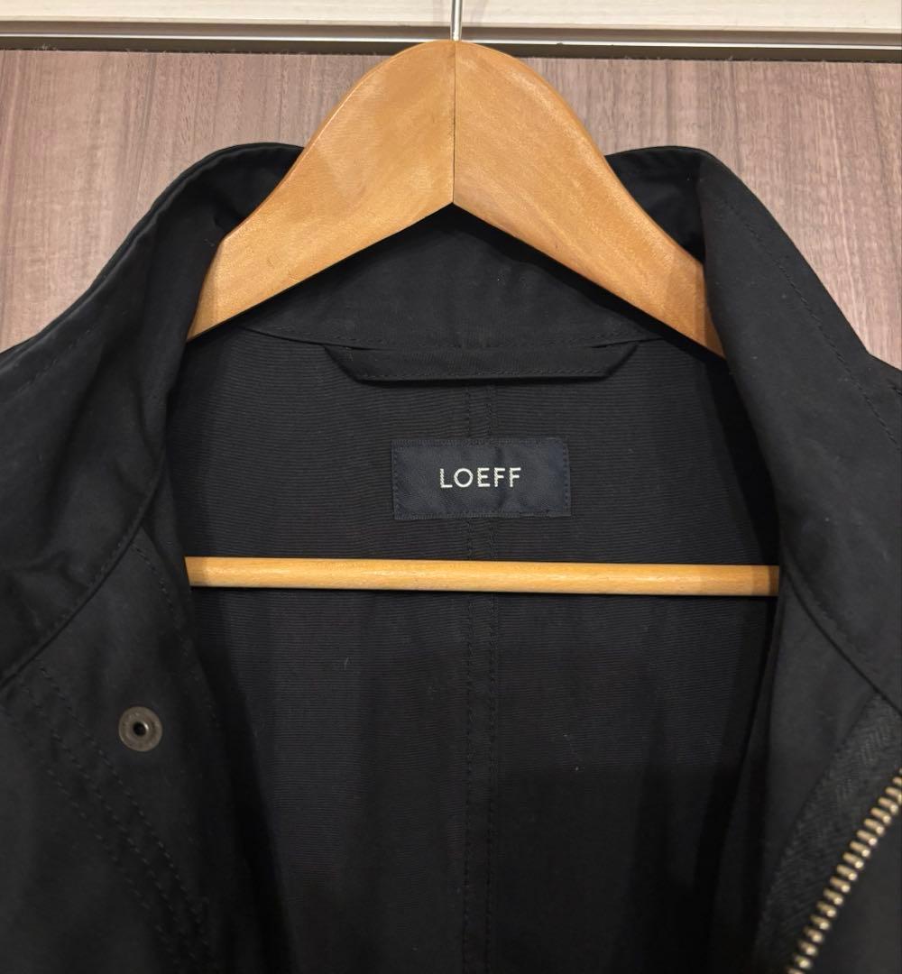 ＜LOEFF＞キャンバス スタンドカラー ミリタリーコート　0