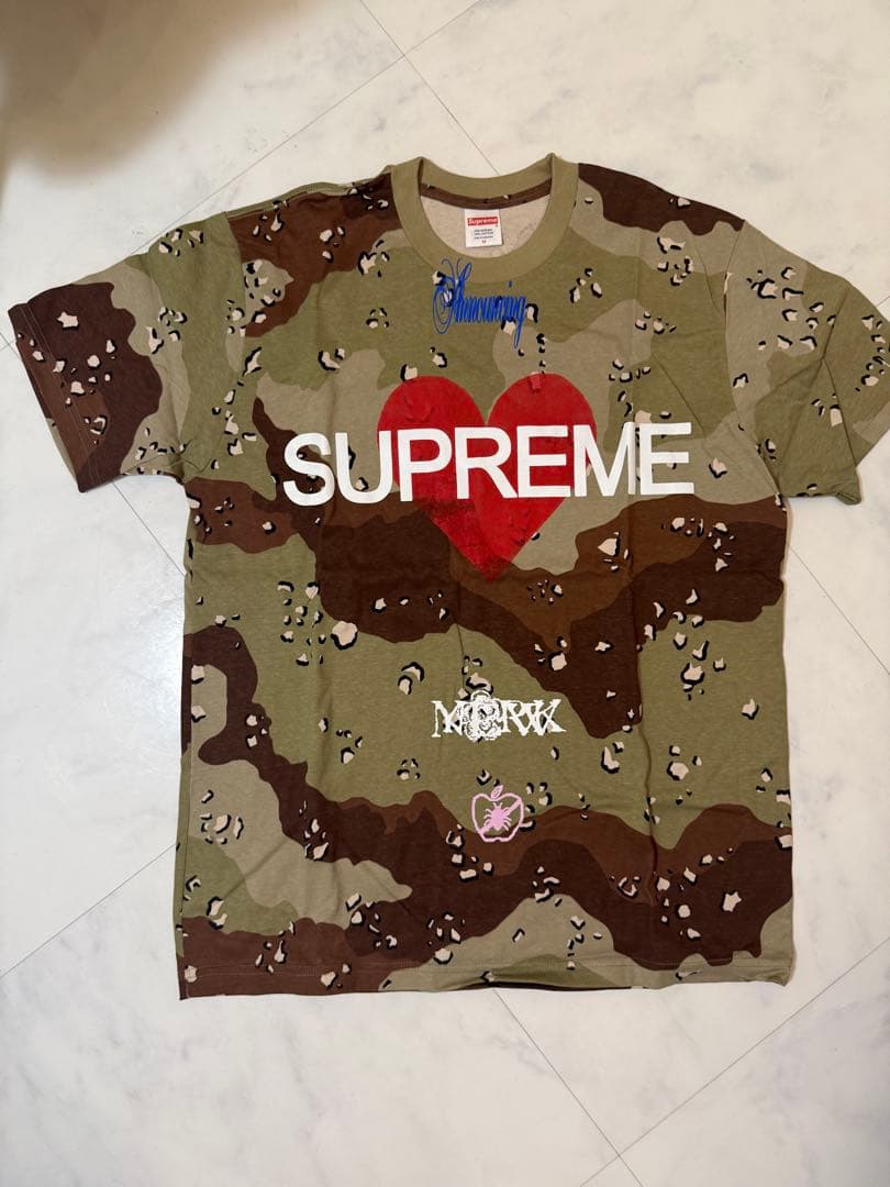 トップス Supreme Announcing Tee Chocolate Camo M