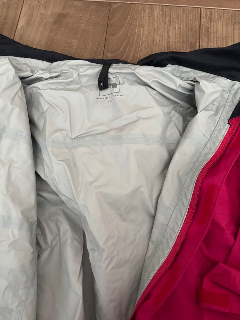 【The North Face:未使用品】レインウェア上下セット110size