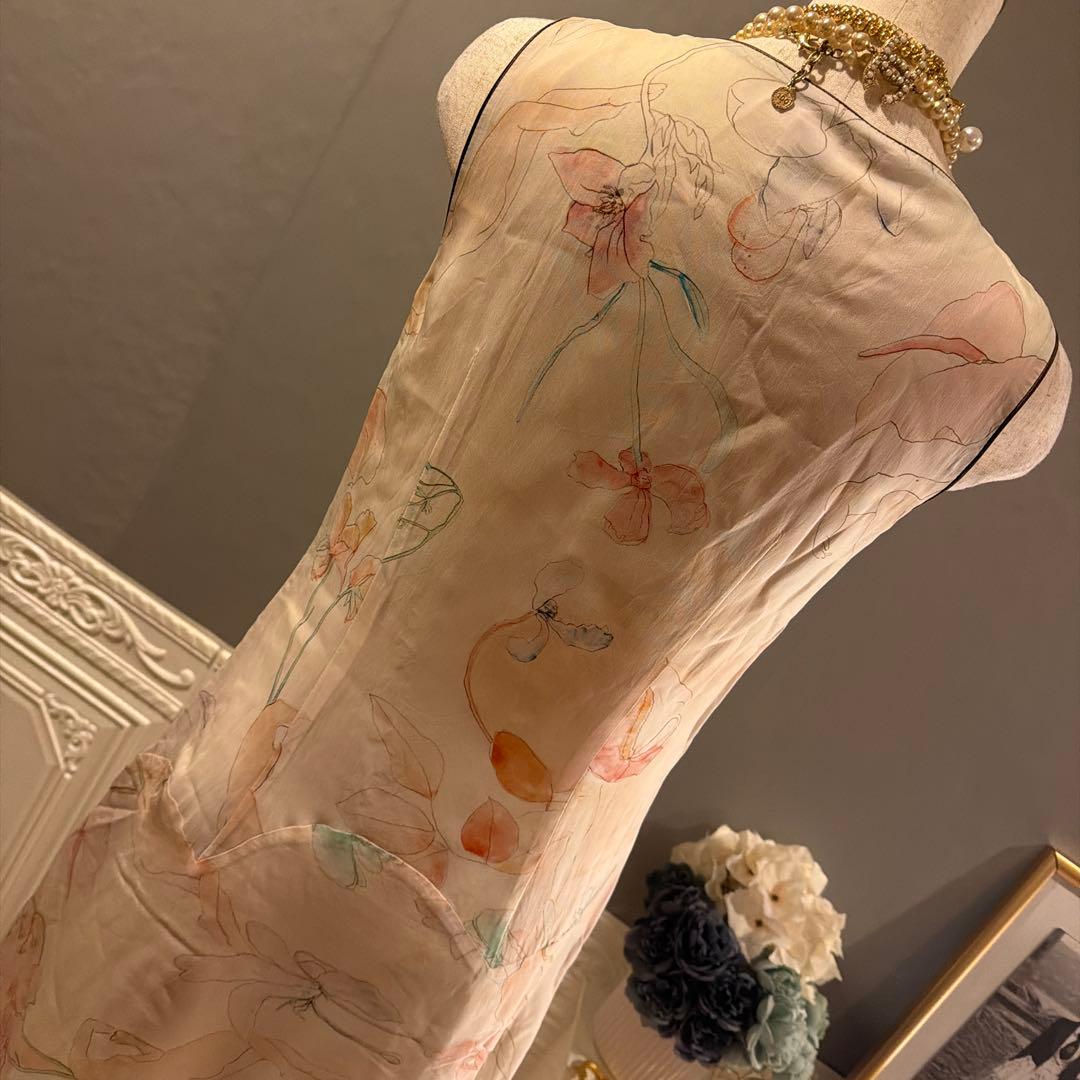 【4万円】PaulSmith アート水彩柄デザイン　ワンピース