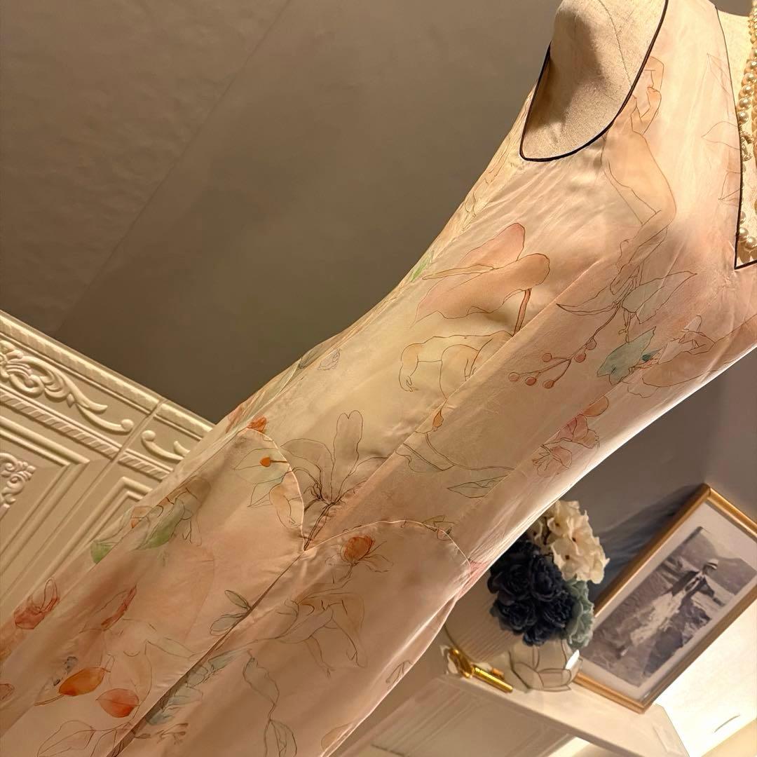 【4万円】PaulSmith アート水彩柄デザイン　ワンピース