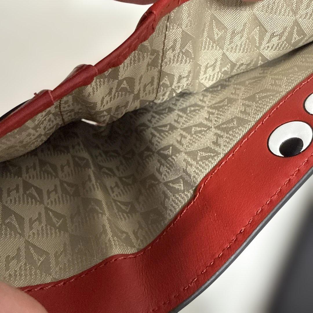 ANYA HINDMARCH ブラック 二つ折り財布