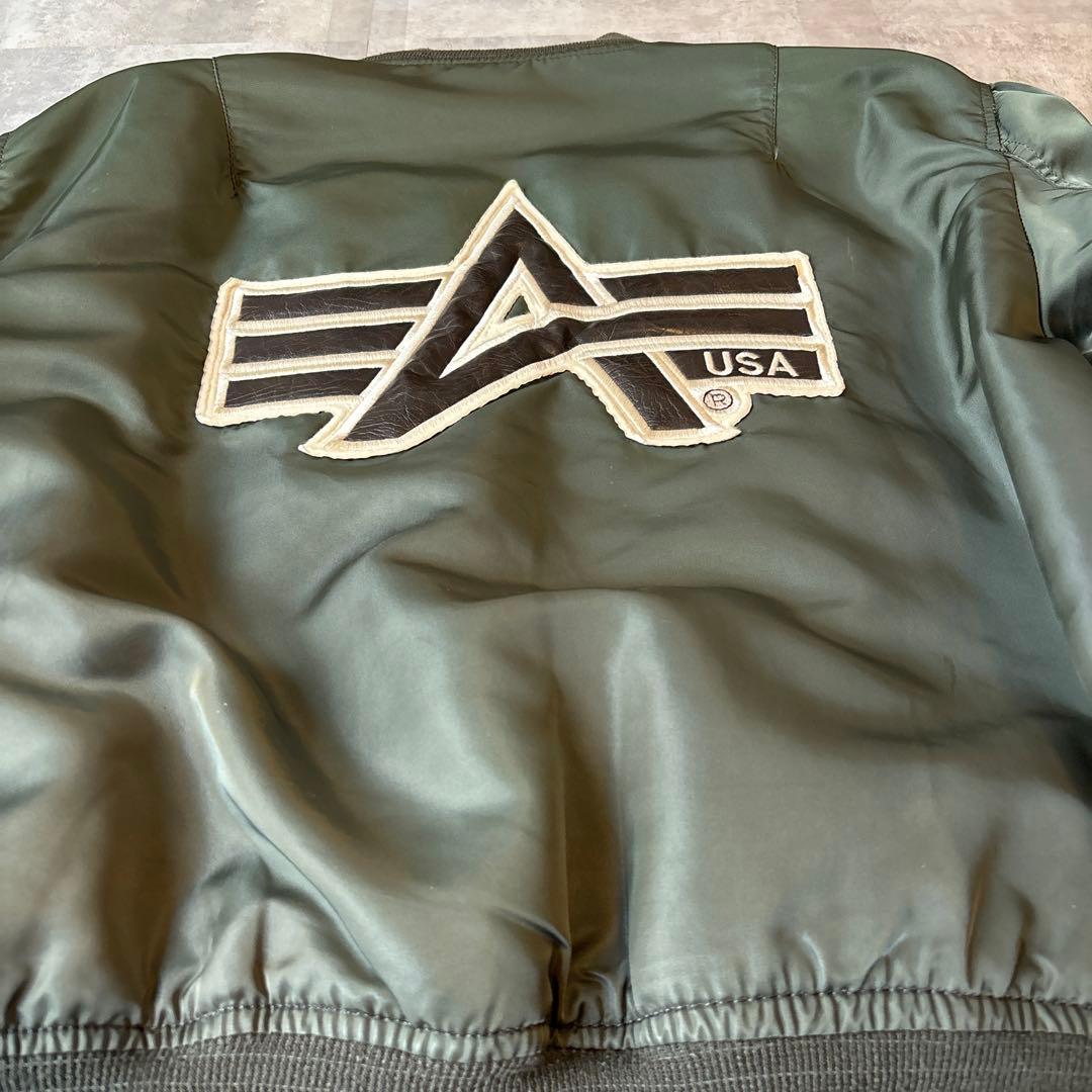 ALPHA ma-1 USA製 バッグロゴ