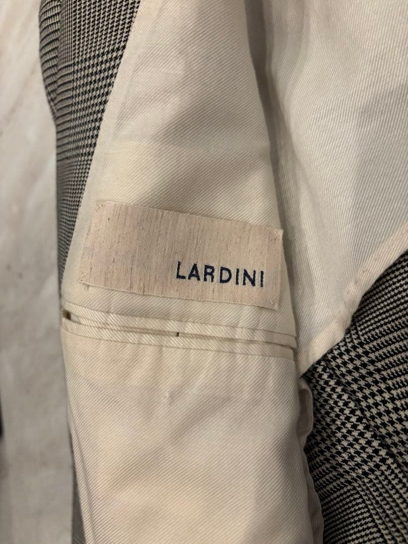 LARDINI グレンチェック3Bジャケット　セットアップ