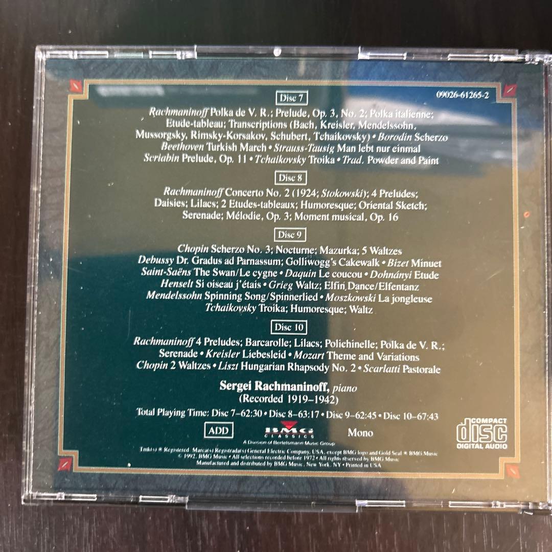 SERGEI RACHMANINOFF The Complete 10枚組
