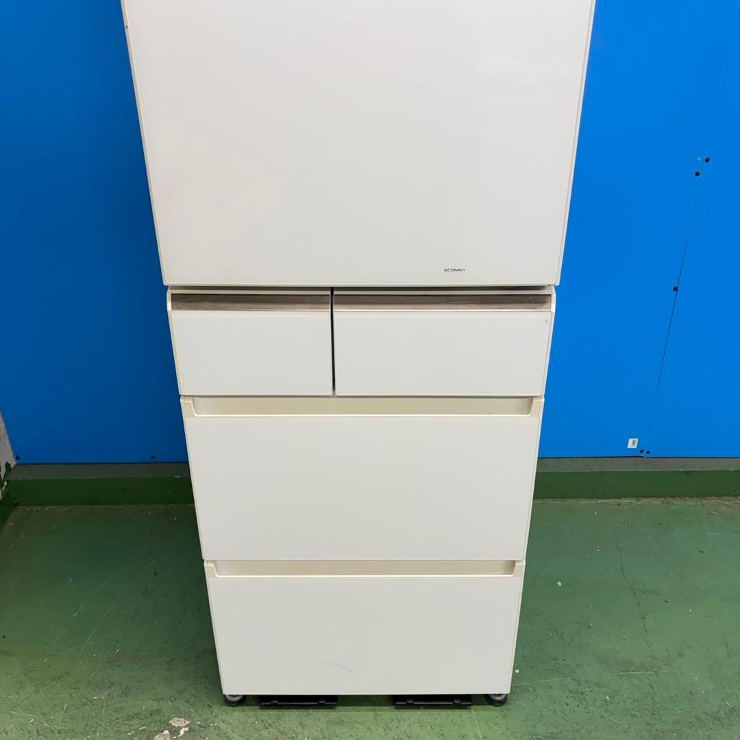 796 鏡面モデル　関東配送　大型冷蔵庫　右開き　自動製氷機付　極美品　406L