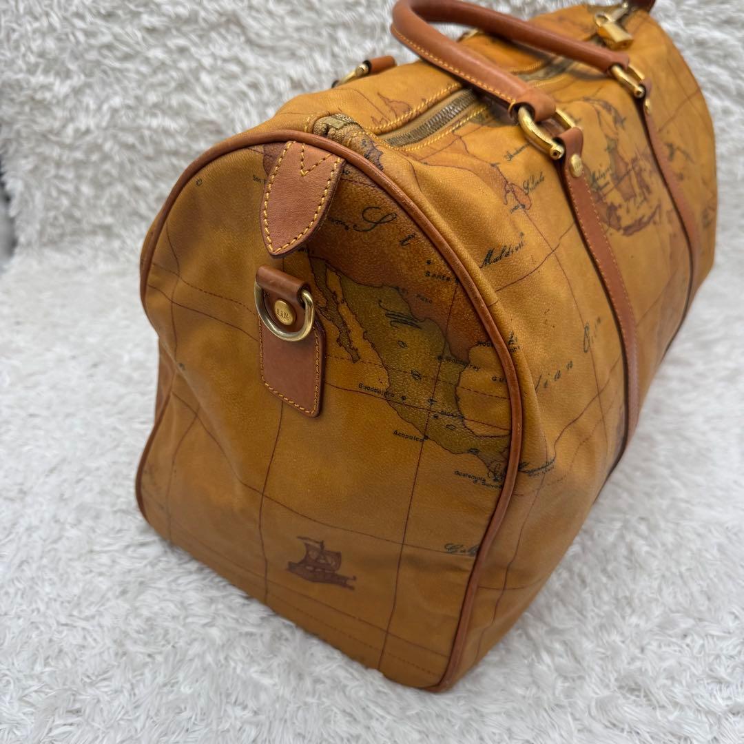 美品✨PRIMA CLASSE ボストンバッグ PVC 地図柄 2way 大容量