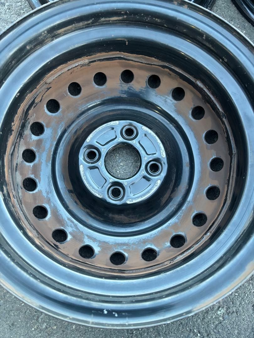 Yosuke様ダイハツ　純正　鉄チンホイール　スチールホイール　ナット付き　②