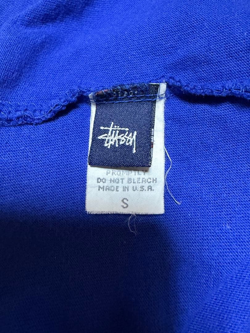 元*員様 90s old stussy USA製 紺タグ フェルトロゴ Tシャツ