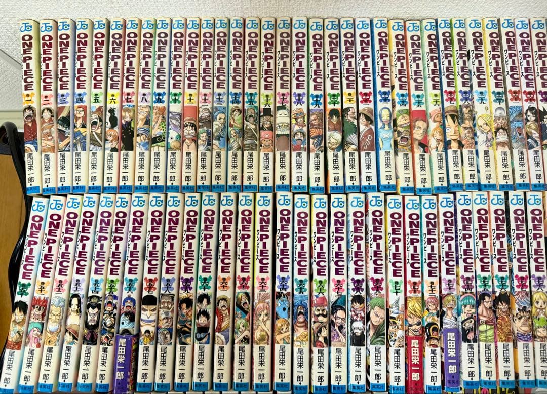 【56巻以降初版】ワンピース1巻〜114巻　 全巻セット+公式ガイド本2冊初版