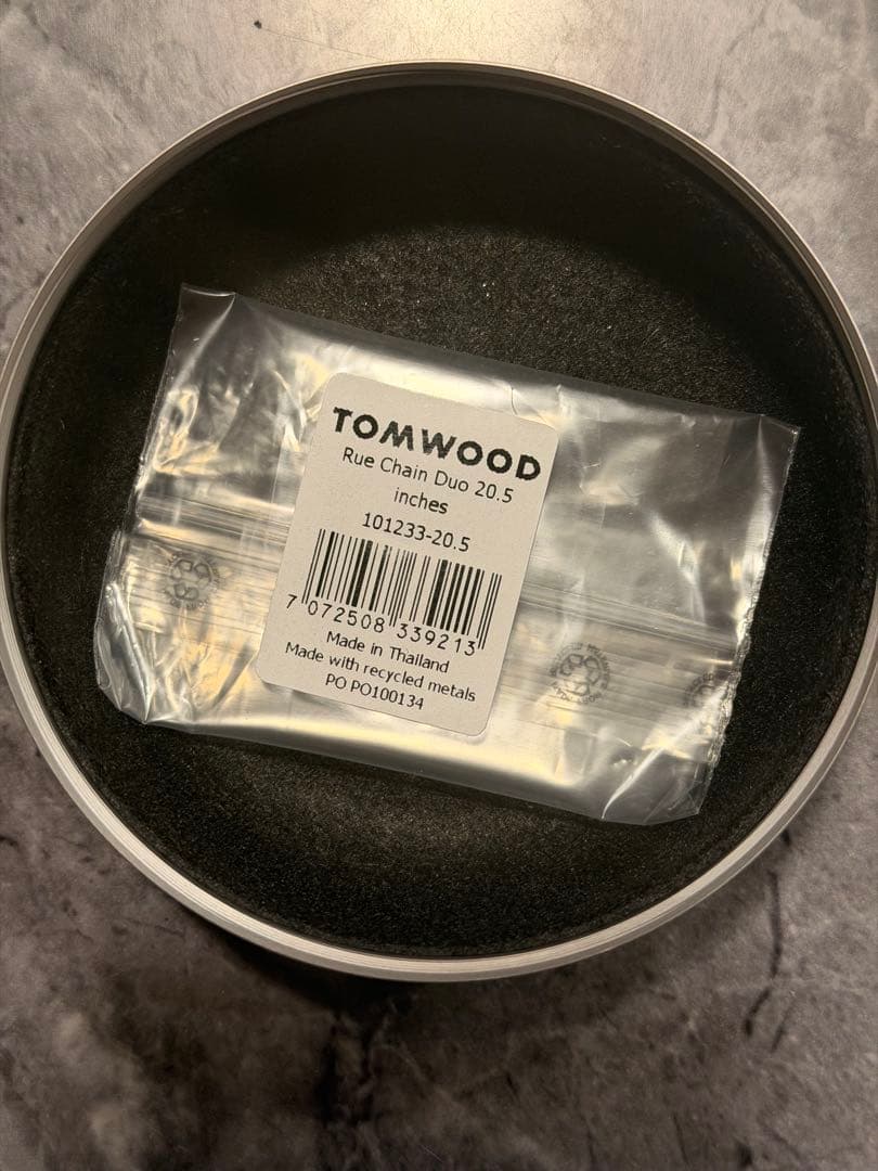 TOMWOOD トムウッド ネックレス ケーブル Rue Chain Duo
