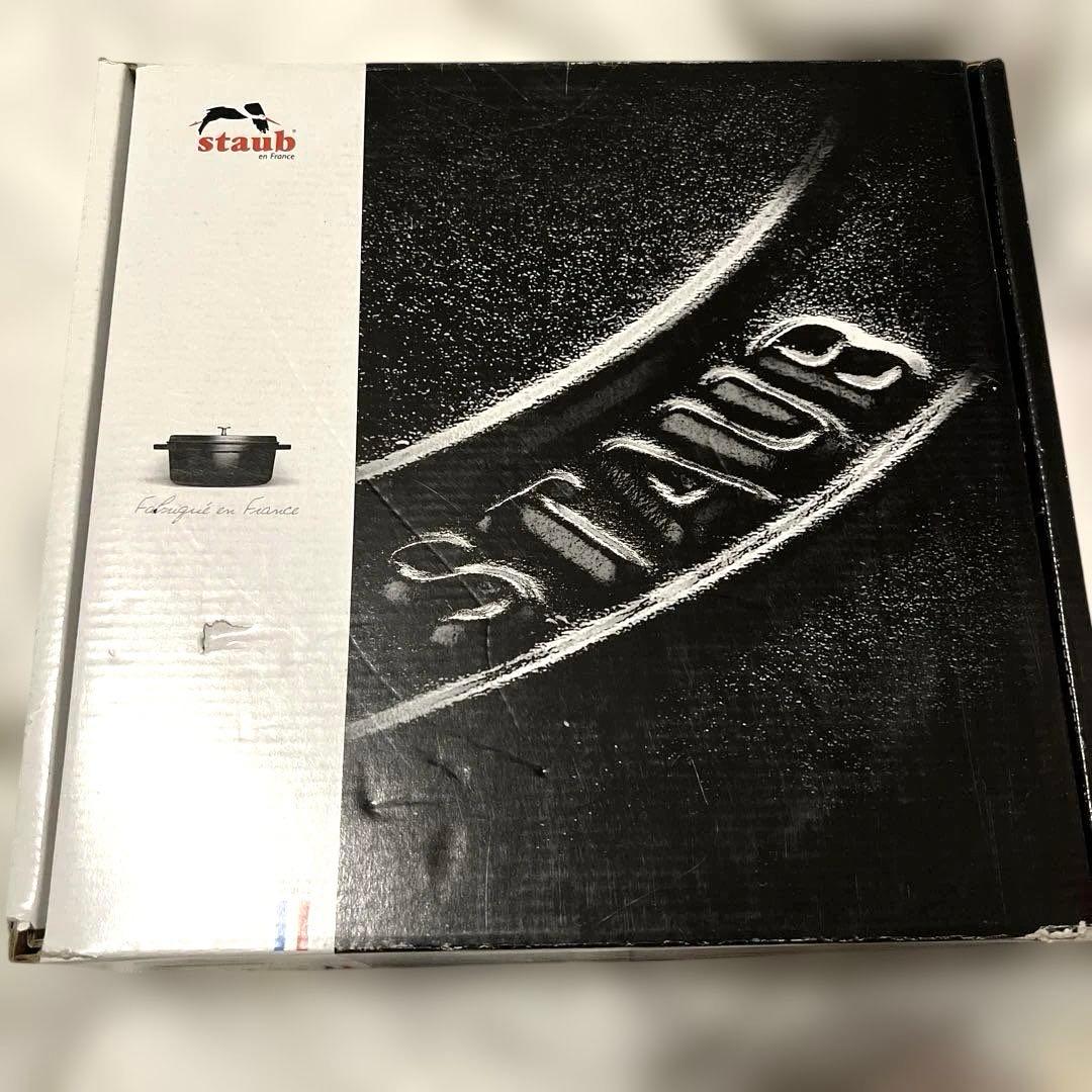 新品 STAUB ブレイザー ソテーパン 24cm スノーフレーク ホワイト