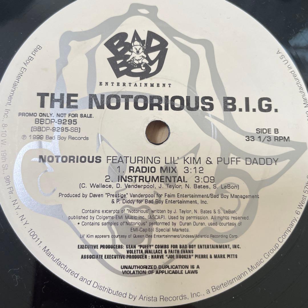 洋楽 THE NOTORIOUS B.I.G. NOTORIOUS