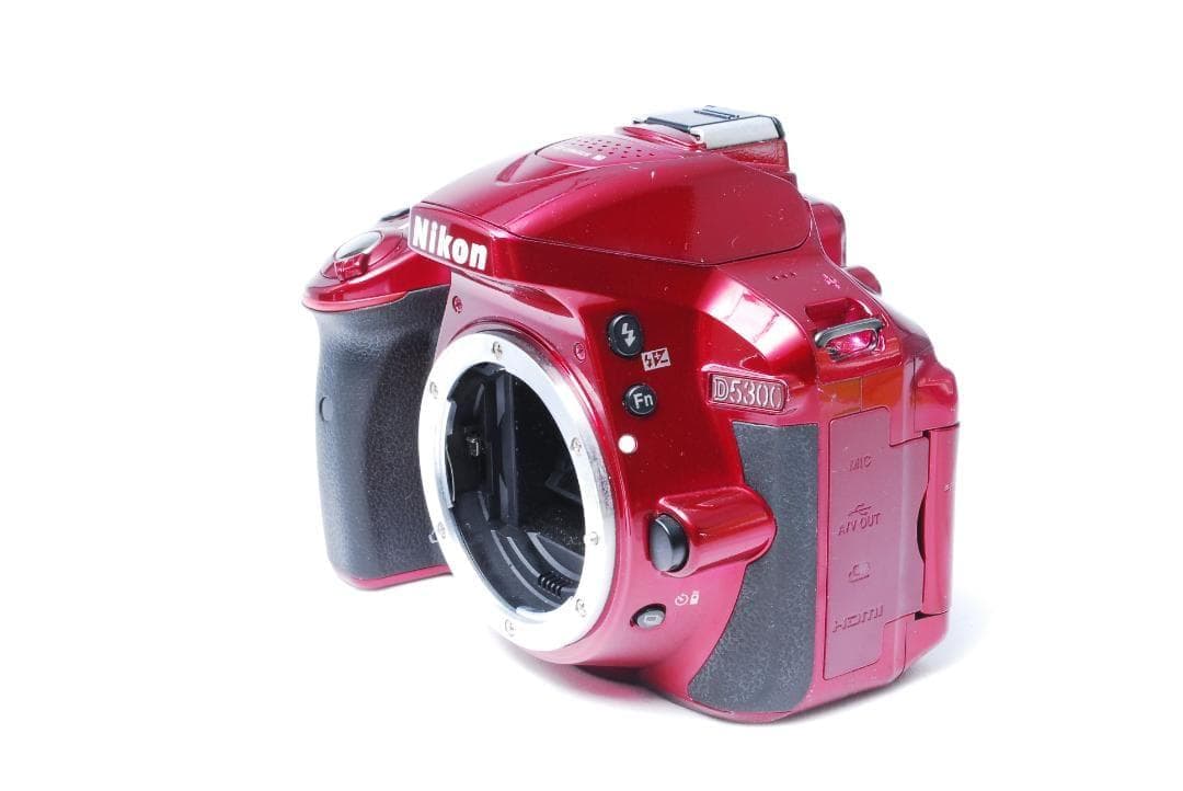 Nikon D5300 万能広角望遠レンズセット 人気のレッド Wi-Fi転送