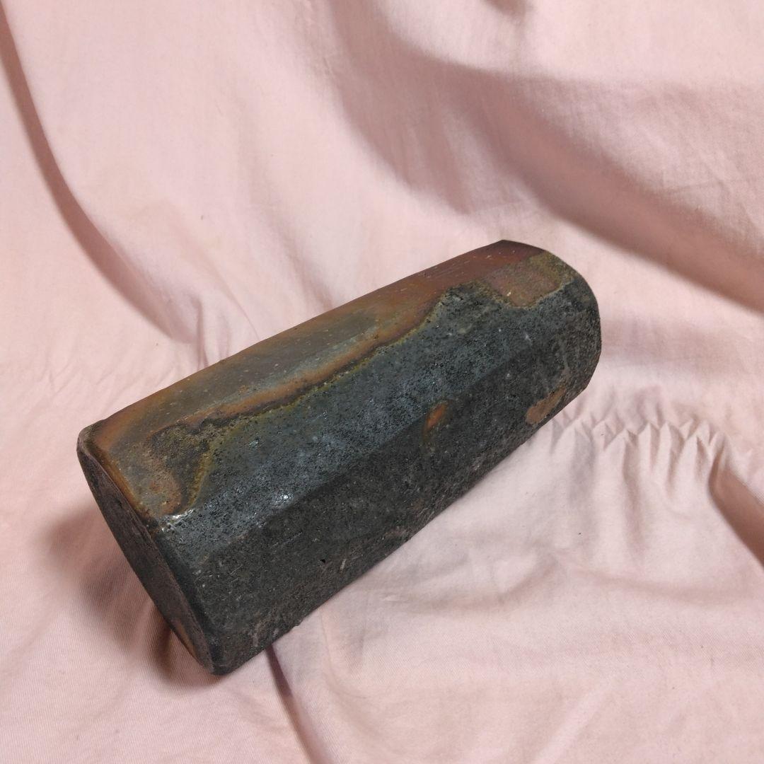 備前焼　西墻邦雄作　備前花生け