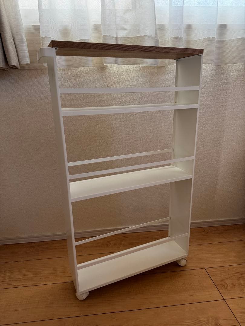 山崎実業 ハンドル付きスリムワゴン タワー tower キッチンラック 隙間収納