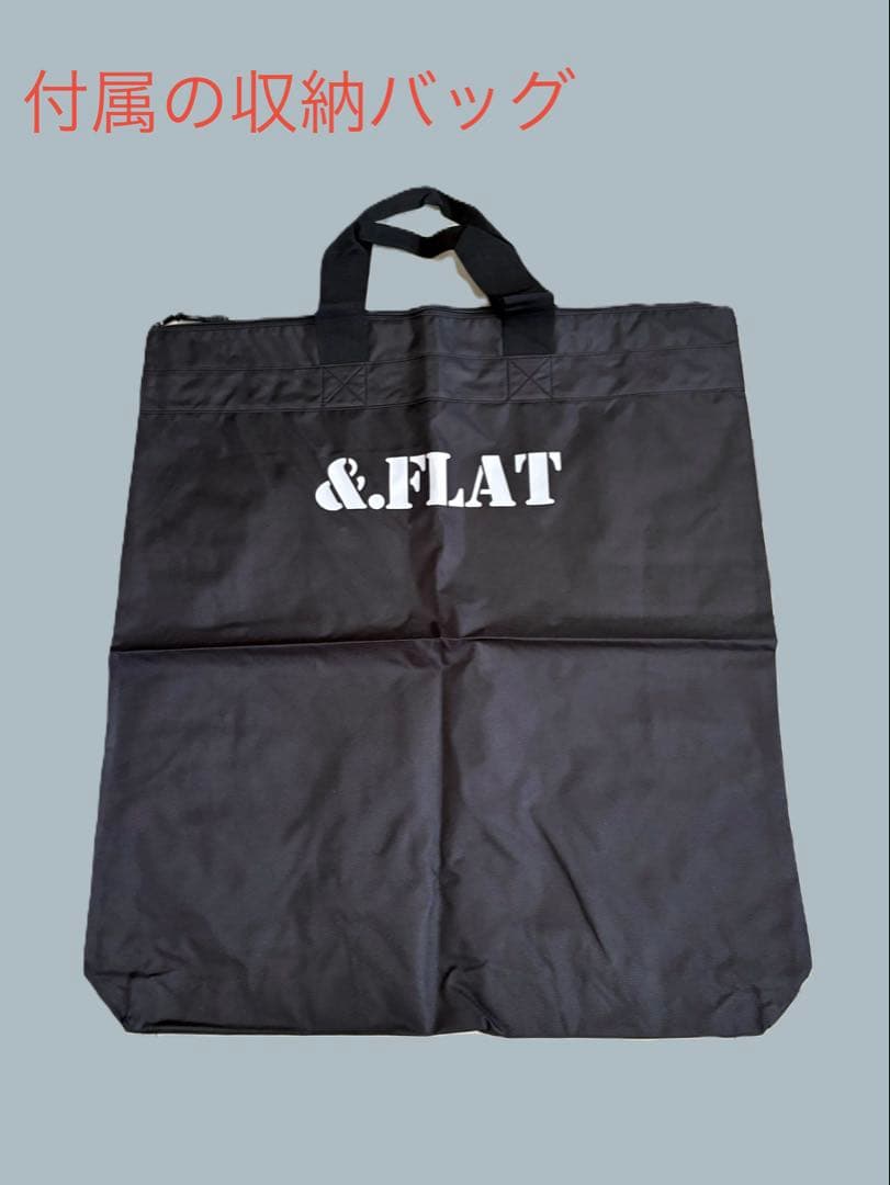 アンドフラット&FLATシルバーメタリック折り畳キャリーFL14-4-00001