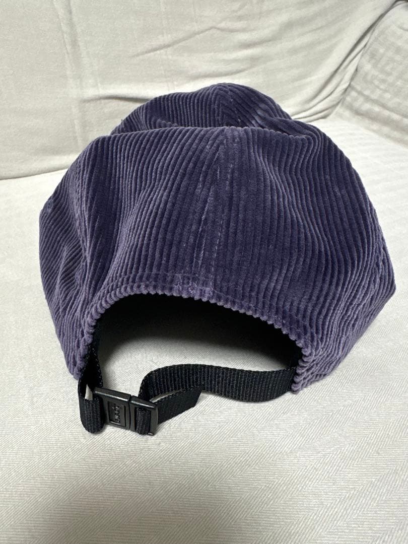 美品　Supreme パープル コーデュロイキャップ