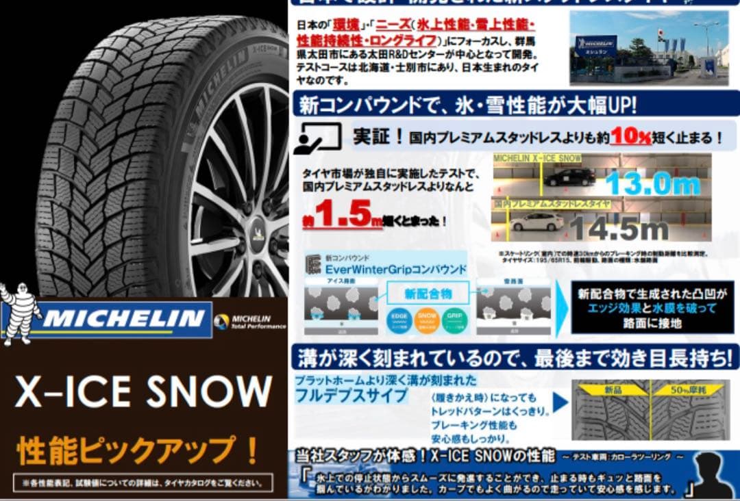205/60R16 ‼️早い者勝ち‼️スタッドレスタイヤ　ミシュラン　中古4本セット