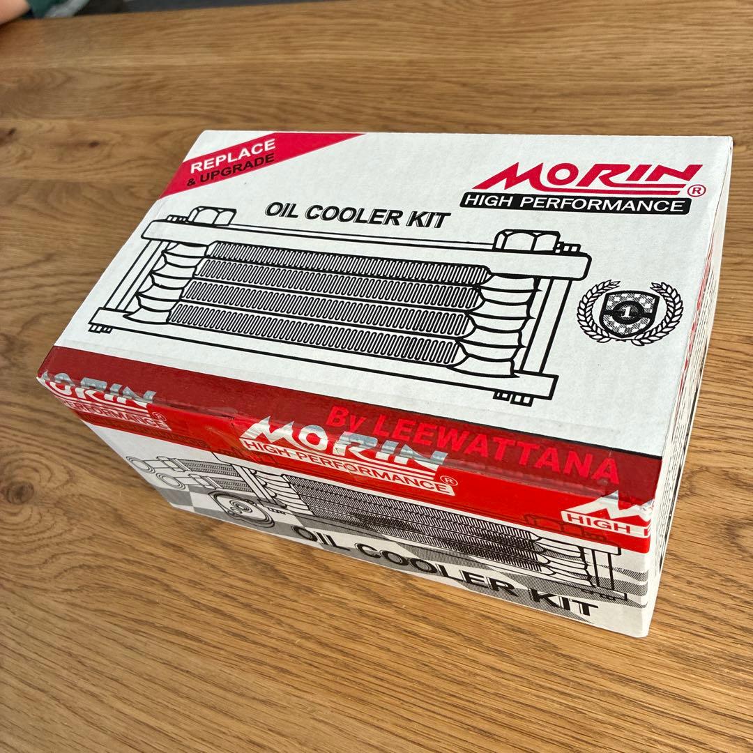 DAX125 MORIN オイルクーラーキット ピラー色ブルー/ コア色レッド