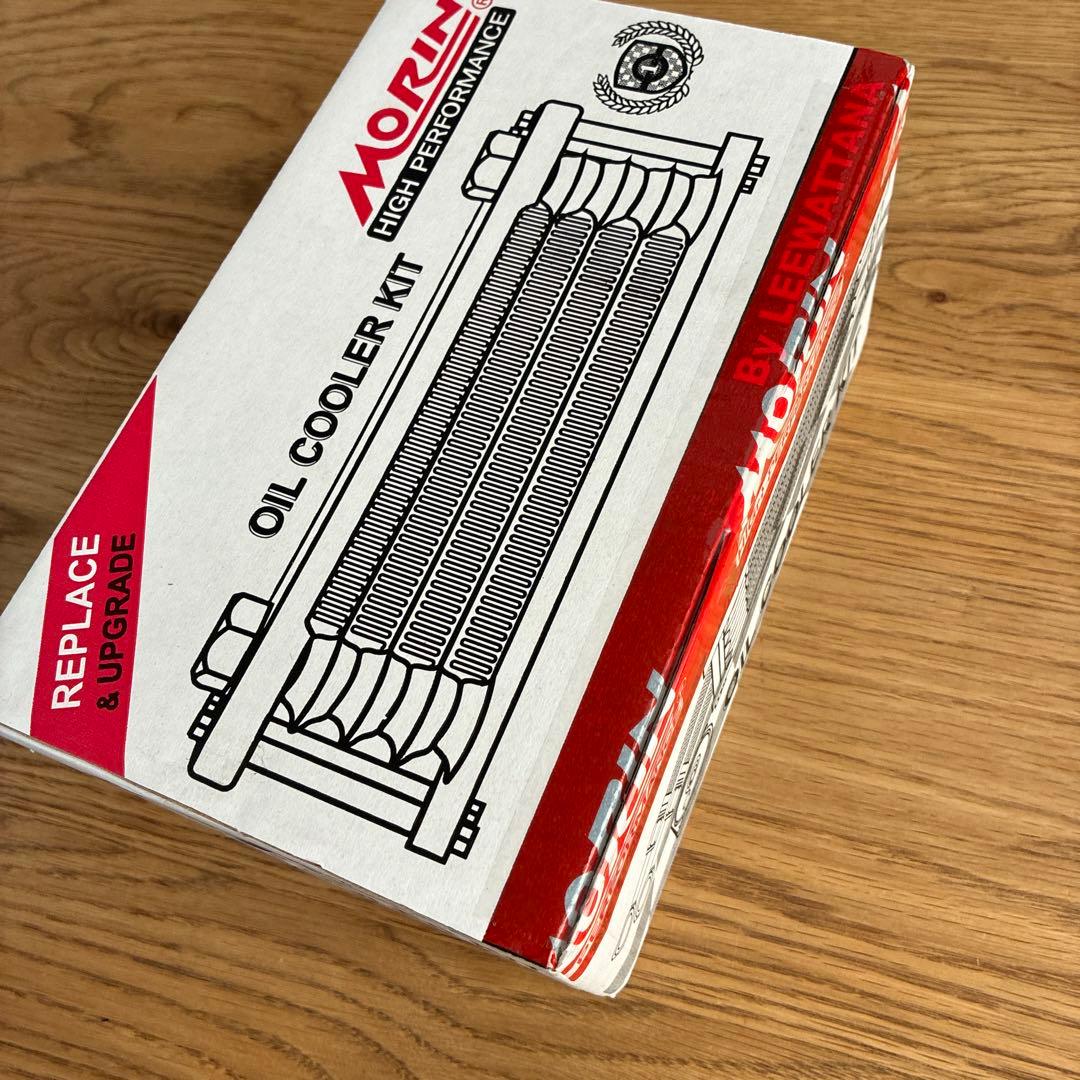 DAX125 MORIN オイルクーラーキット ピラー色ブルー/ コア色レッド