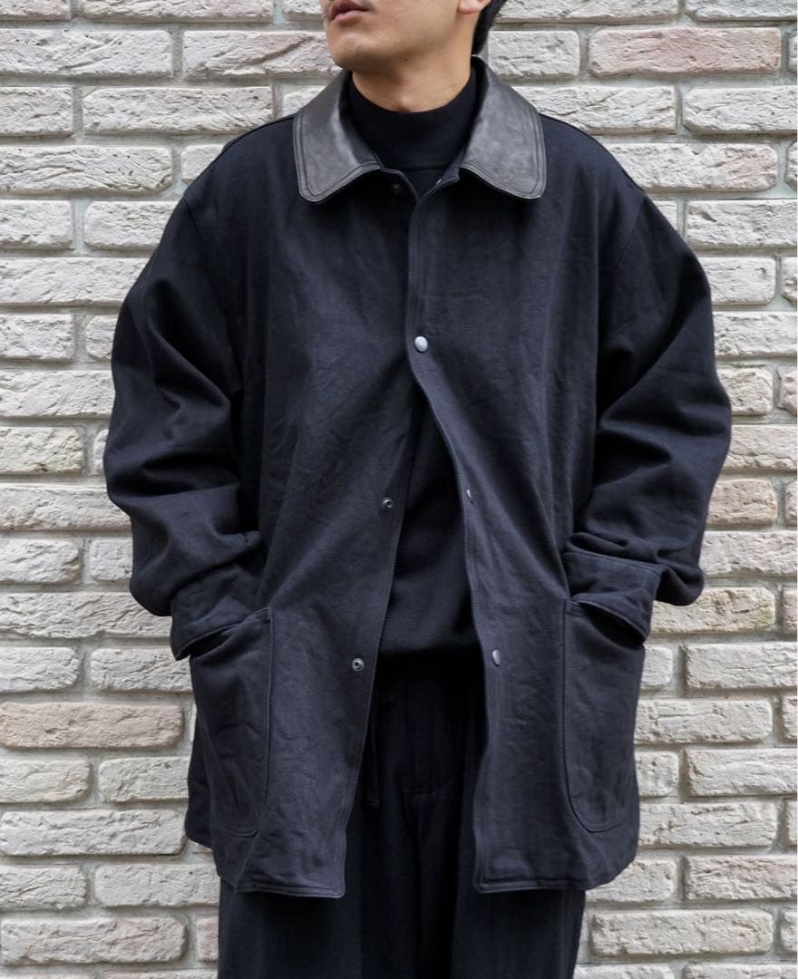 COMOLI デニムレザーワークジャケット サイズ３ 25AW