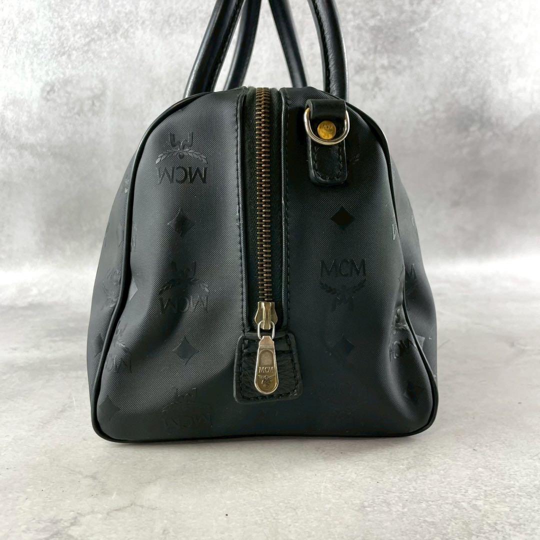 ✨美品✨MCM エムシーエム　ボストンバッグ　ヴィセトス柄　大容量　ブラック