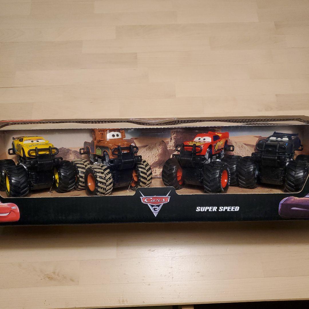 新品 箱有り 4台セット モンスタートラック オフロード マックイーン他 カーズ