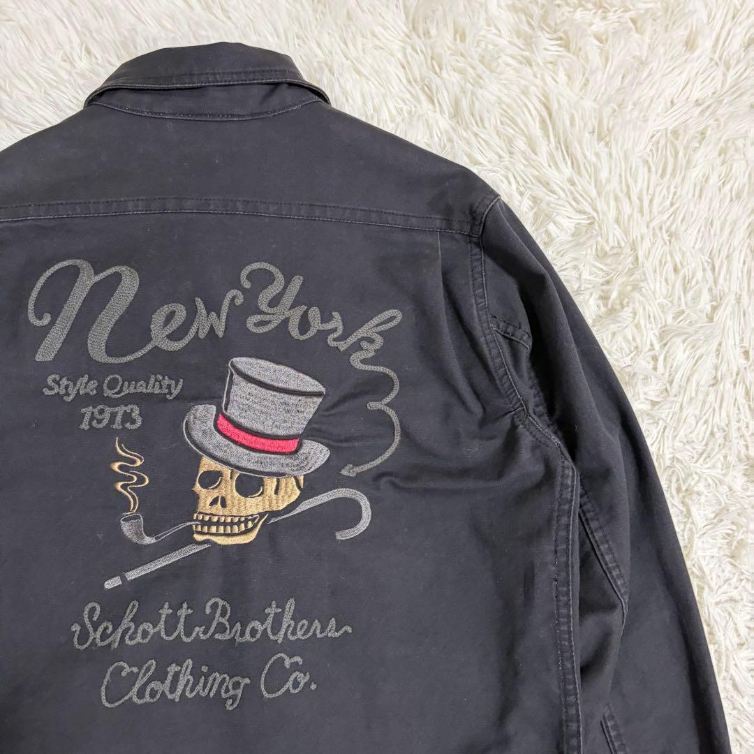 Schott 100th GMC WORK JACKET SKULL Mサイズ