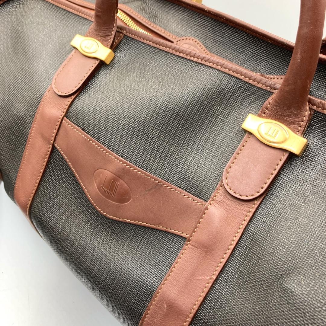 大容量 Dunhill ダンヒル　ボストンバッグ　旅行　ヘリンボーン　0922