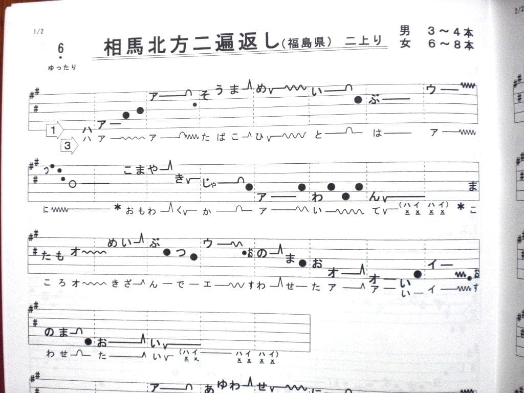 日本の民謡★五線譜～10集セット～e25 教本/練習/上達/うたいかた/ 楽譜