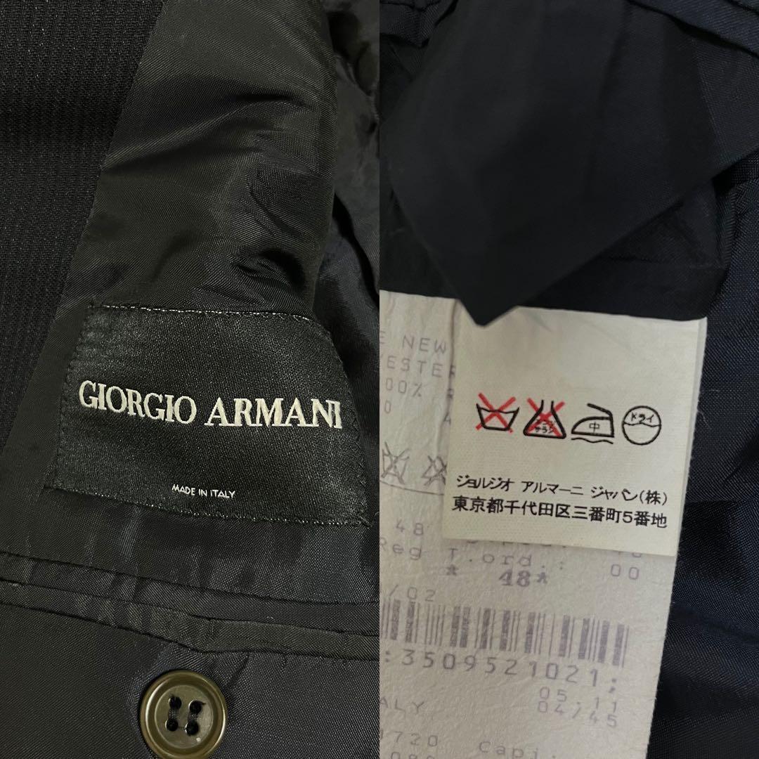 ARMANI ジョルジオ アルマーニ ジャケット スーツ ネイビー 48