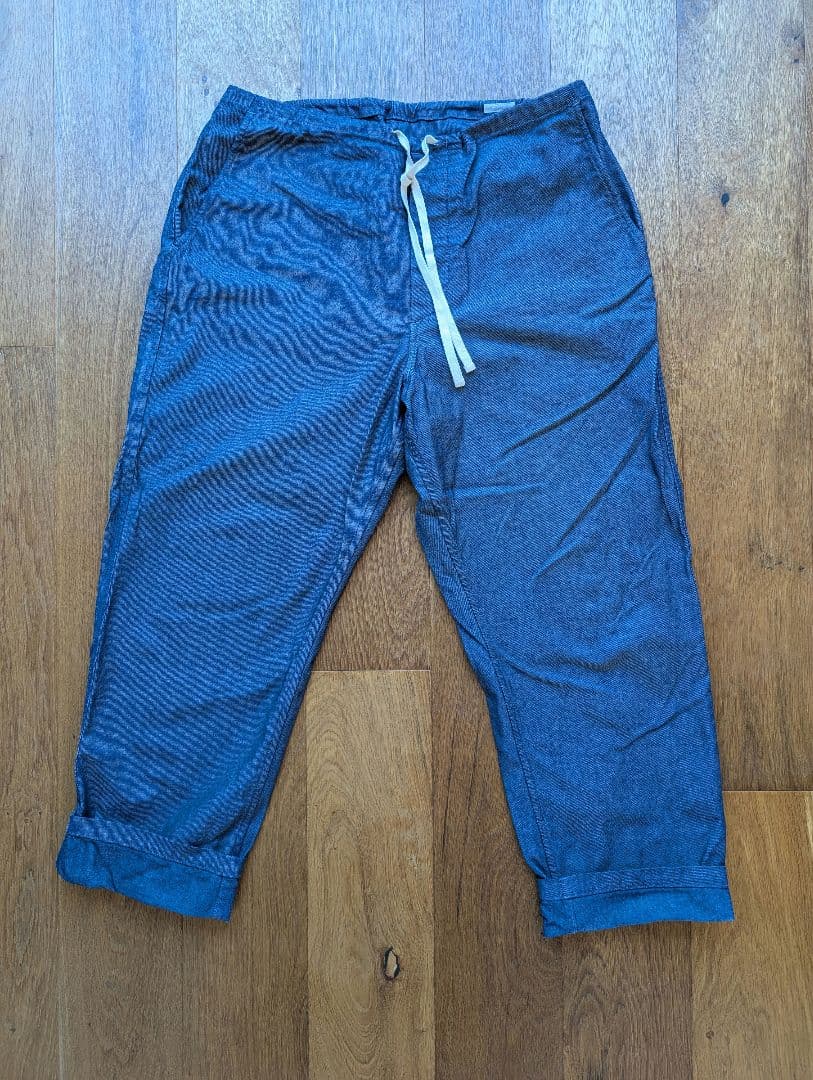 COMOMLI コットンツイル ドローストリングパンツ - CHAMBRAY 3