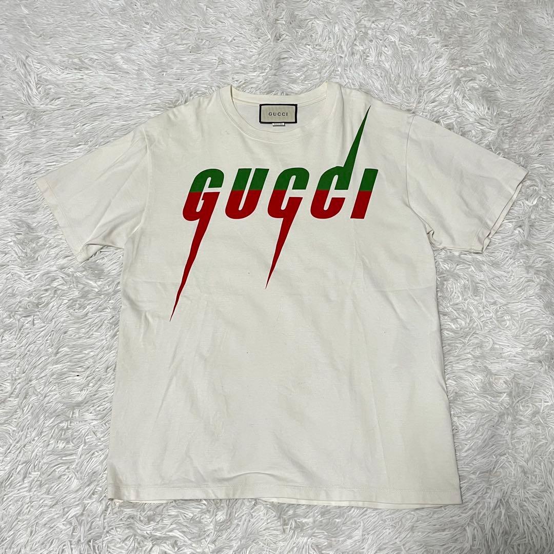 グッチ BTSジミン着用 Tシャツ Lサイズ 白 ロゴ　即日発送